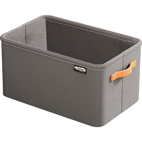 Panier de rangement pour vêtements - Gris (anneau en acier) - Moyen [352522CM]