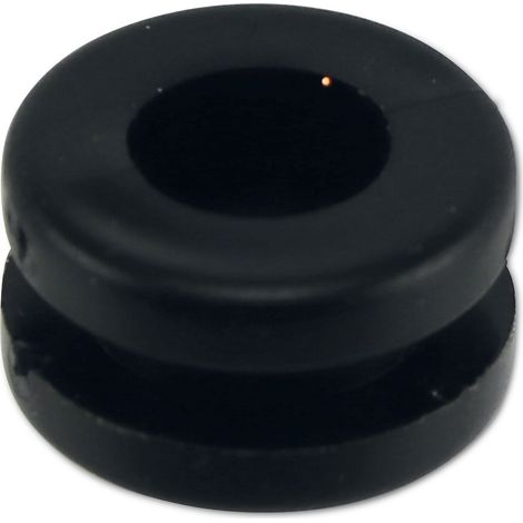 KSS Passe-câble PVC souple, noir, épaisseur de plaque 3, Ø du trou 7,8, fermé, 1 pièce (1/2)