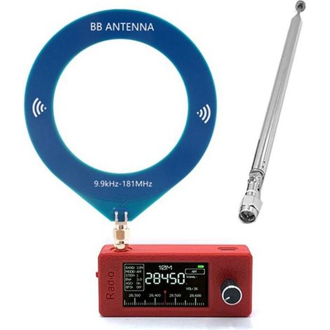 SI4732 Radio portatile 0,5-108 MHz LSB USB AM/AM con antenna Ricevitore radio multibanda 9,9 kHz-181 MHz