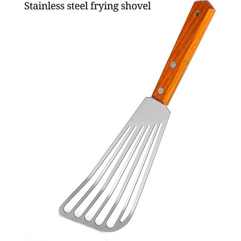 Spatule à frire antidérapante en acier inoxydable, pelle à steak, ustensiles de cuisine (1/5)