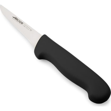 SCHWARZES ENTBONIERMESSER SERIE 2900 (100 mm) - Dünne Klinge mit charakteristischer Krümmung und glatter Schneide. Perfekt zum Entfernen von Knochen aus Fleisch. (1/5)