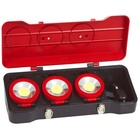 KS TOOLS Juego de proyector LED - 3 piezas - 3W -150.4314