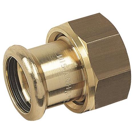 Raccord Demi-Union Press Femelle à joint plat et à sertir Ø18-26/34