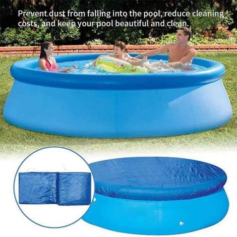 Schwimmbadabdeckung – Rund – 183 cm – Wasserdicht – Wetterfest (1/5)
