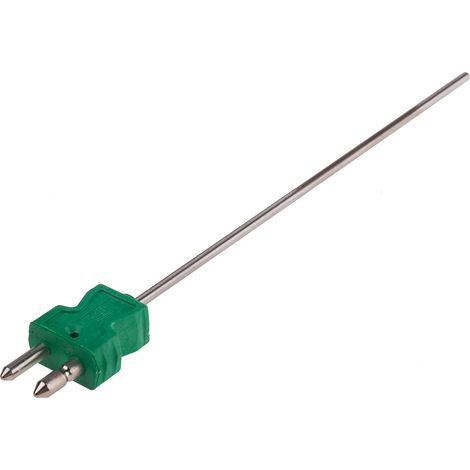 Thermocouple type K Ø 3mm, L 150mm, +1200°C max à Fiche mâle standard ( Prix pour 1 )