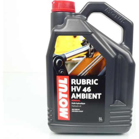 Huile fluide hydraulique Motul Rubric HV 46 Ambient 5L pour TP (1/2)