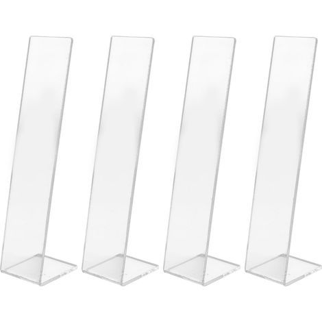 Présentoir à cheveux en acrylique transparent (lot de 4) pour serre-têtes et pinces à cheveux. Idéal pour les boutiques.