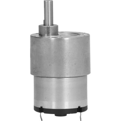 Moteur à engrenage 12V DC avec arbre D 6mm, fil de cuivre, rotation horaire/antihoraire, modèle JGB37‑52022RPM (1/5)
