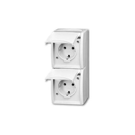 Busch-Jaeger SCHUKO-Zweifachsteckdose 20-02 EW-54 (1/5)