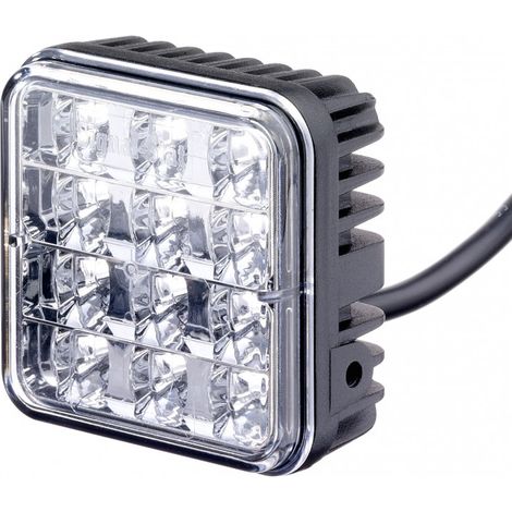 Maxter – Feu flash orange 12/24V – Lampe clignotante avec indice de protection IP65 – Durée de vie jusqu'à 15 000h – Dimensions 74x74x37,5 mm