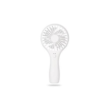 usb Ventilateur Main, Blanc 1200mah Rechargeable Ventilateur De Poche Portable, Ventilo 3-vitesse Avec Dbit D'air Puissant, Ventilateur Portable (1/4)