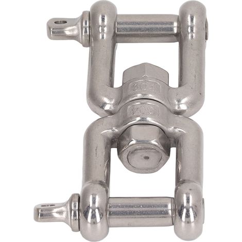 Manille à double mâchoire en acier inoxydable 304, résistante à la rouille, pour connexion de levage et quincaillerie, 12mm / 0.5in (1/5)