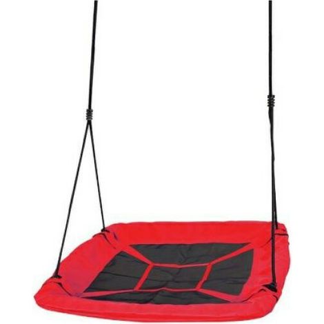 Greenmill Storchennestschaukel 100 cm quadratisch rot