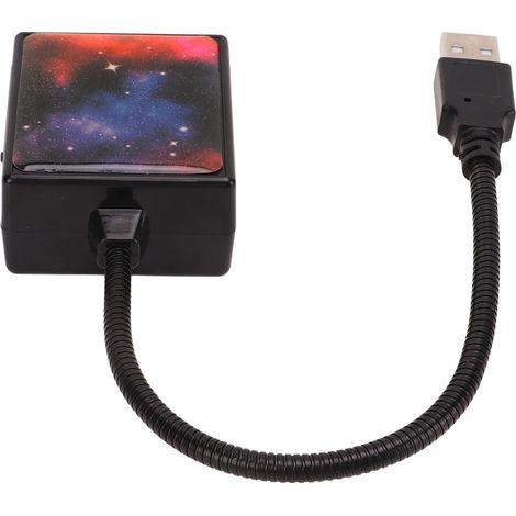 Projecteur d'étoiles USB, veilleuse, lampe d'ambiance 3 couleurs, décoration intérieure pour voiture, maison, chambre, fête (1/5)
