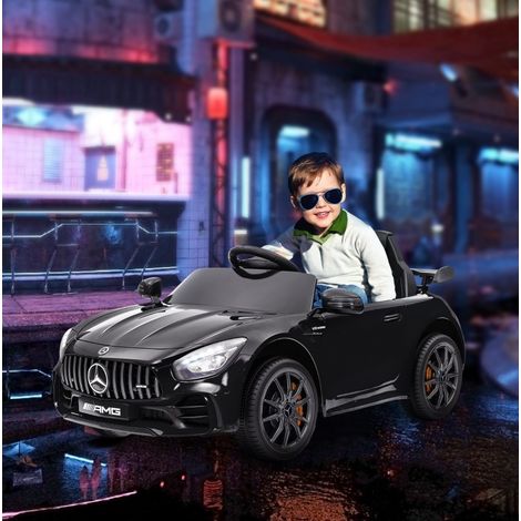 Elektroauto für Kinder 108 x 67 x 46 cm, schwarzer Kunststoff, Fernbedienung – MEUBLIV (1/5)