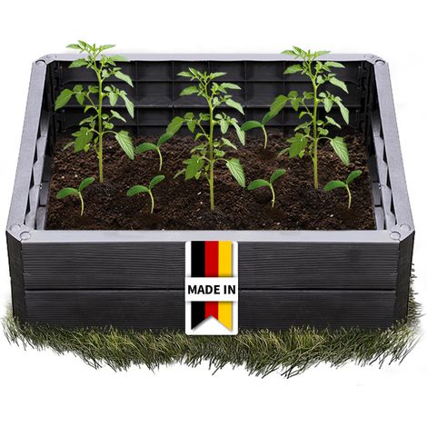 Garantia Hochbeet Ergo Quadro M 60 x 80 x 25 cm Kräuterbeet Blumenbeet Beet