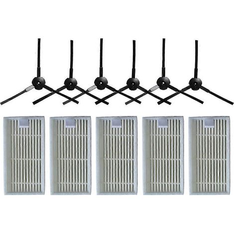 Filtre de brosse latérale pour aspirateur robot Lidl SSR 3000 A1, filtres de brosse d'angle de rechange, outil de nettoyage (1/5)