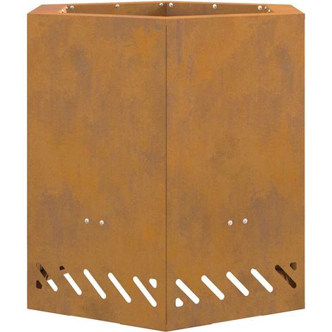 Foyer sans fumée Marron 48 x 48 x 51 cm Acier CFW523716 (1/5)