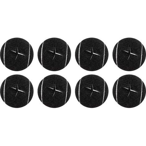 Set of 8 pre-cut tennis balls for furniture legs and floor protection, with a sturdy felt cover and (1/5)