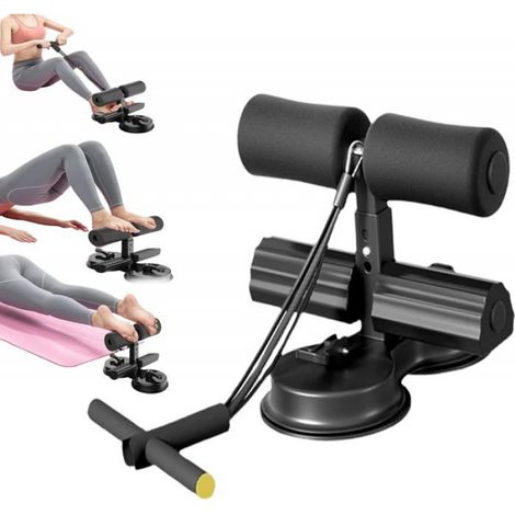 Sit-up Bar - Ventouses Magnétiques - Réglage Hauteur 3 Niveaux - Portable - Pour Entraînement Abdominal - 1 Pièce