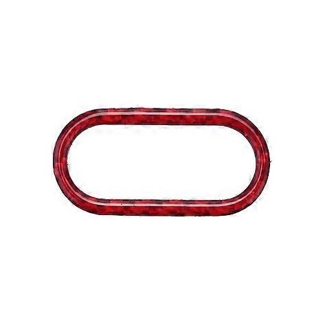 Rote Carbonfaser-Innenraumwarnleuchtenabdeckung für F55 F56 Countryman F60