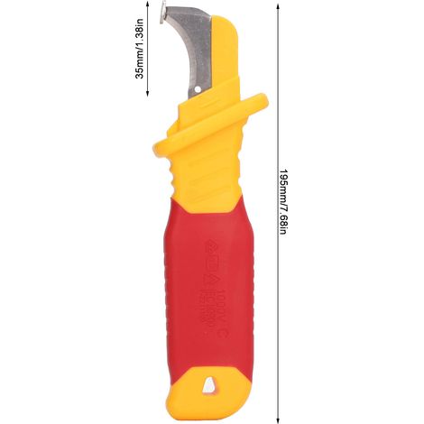 Couteau de Dénudage pour Câbles Haute Tension 1000V, Anti-Magnétique et Isolant KN005 (1/5)