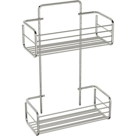 BELTRAN 3394 INOVA Jabonera Doble Rectangular Cromo 30 cm - ref: 064-3394