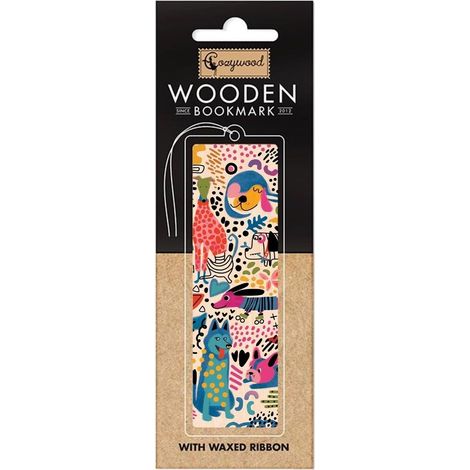 Marque-page en bois Crazy Dogs