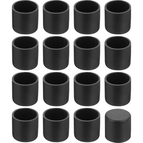 36 Embout de pied de chaise, PVC rond 18mm, antidérapant sans marquage, protection sol pour meubles intérieur extérieur