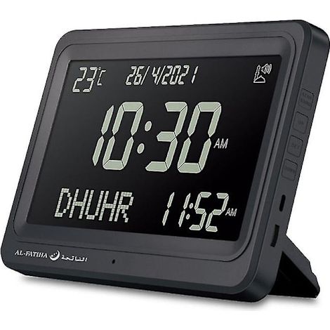 Horloge islamique murale et de bureau Azan automatique numérique mondiale à 8 sonneries d'Azan