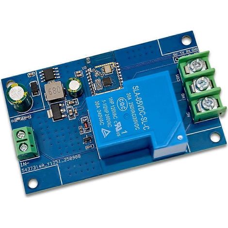 Einkanaliges 30-A-Relaismodul mit Bluetooth-Näherungssensor, Entsperrung durch Annäherung an ein Smartphone, 5–32 V Eingang (1/5)