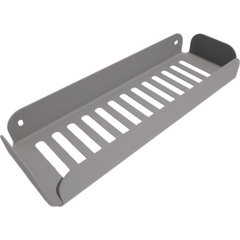 Lineabeta - Duschregal L.30 H.4 cm Stahldraht grau matt