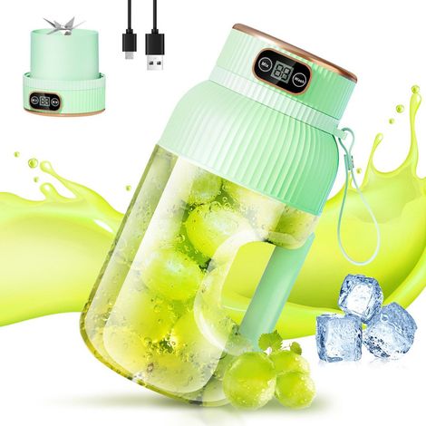 Tragbarer Standmixer 1200 ml – Mini-Mixer mit 20.000 U/min, 10 Edelstahlklingen, USB-C aufladbar, 3000 mAh Akku, für Küche, Reise, Fitnessstudio & Outdoor, Smoothie-Maker, Saftpresse