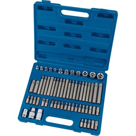 Draper 63376 Draper Expert Mechanics Socket and Bit Set, 3/8, 1/2"" Sq. Dr. (61 Piece) (1/5)