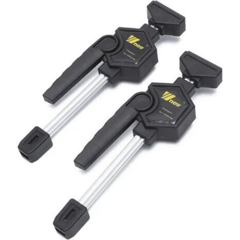 2 pezzi Morsetto da tavolo MFT con sgancio rapido a cricchetto, kit di clip per lavorazione del legno a pressione rapida (1/4)
