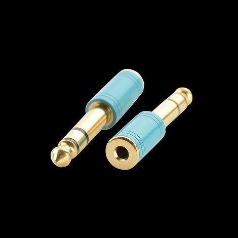 Vergoldeter 6,5-mm-auf-3,5-mm-Audio-/Kopfhöreradapter, 6,35-mm-Stecker auf 3,5-mm-Buchse-Adapter für Klaviere und Digitalpianos. (1/5)