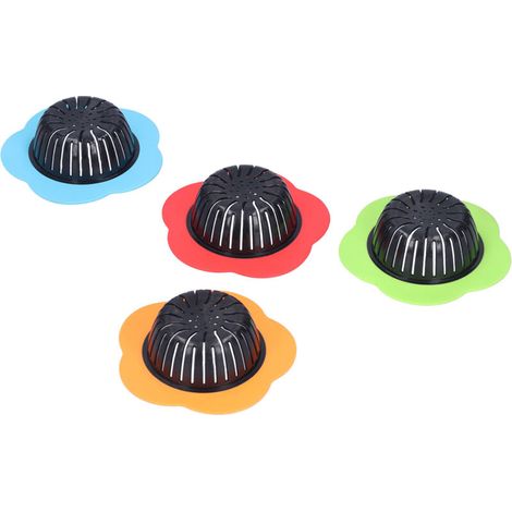 Spacnana 4-civine 4-cime Catadrina Drain Filter Silicone Silicon (1/5)