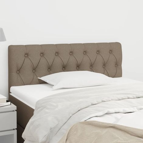 Cabecero de tela gris taupe 100x7x78/88 cm vidaXL (1/5)