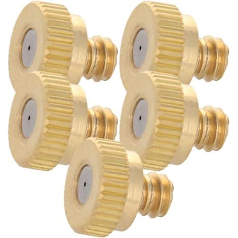 Lot de 10 buses brumisation en laiton - Filetage 0,6 mm Tête rechange pour système refroidissement extérieur 5PCS 0.5 (1/5)