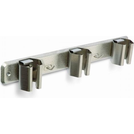 FPLUS cuelga esc.triple inox , Soporte triple para mangos
Acero inox.