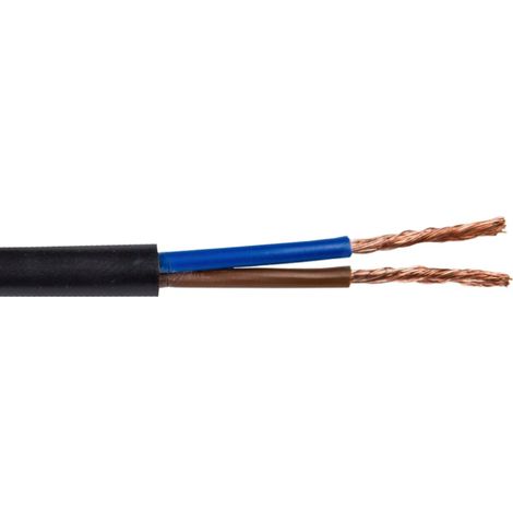 Gehäusekabel H03VV-F (OMY) 2x1 schwarz /100m/