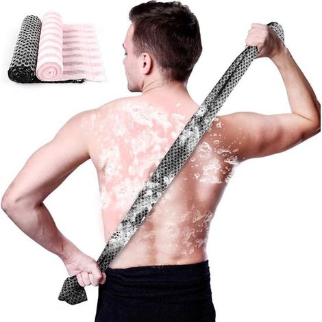 Peeling-Gesichtshandtuch-Set (2er-Pack) - Lange Körperhandtücher für die Tiefenreinigung und das Peeling. (1/5)