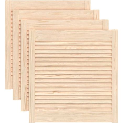 Maison Exclusive - Puertas de armario de lamas 4 uds madera de pi (1/5)