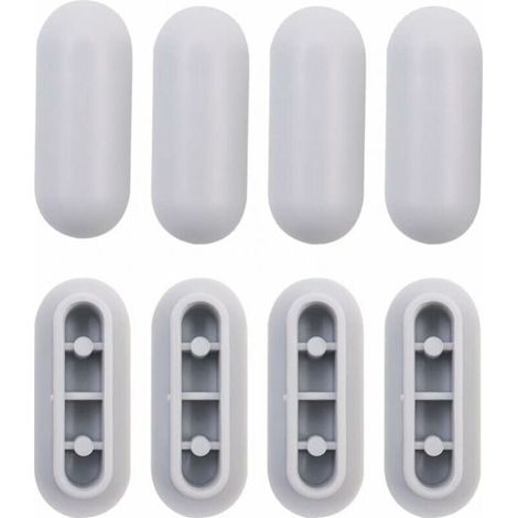 8-teiliges Universal-Toilettensitz-Puffer-Set, Universal-Stoßdämpfer, WC-Sitz-Puffer-Set, Ersatz für WC-Stoßstangen aus Kunststoff