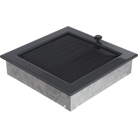 Vent Cover 22x22 graphite with blinds