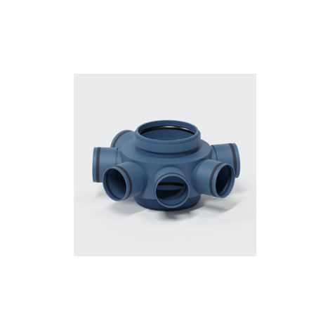 Distributeur de ventilation PO en forme d'étoile POLO-KWL DN 160/6x90, au sol