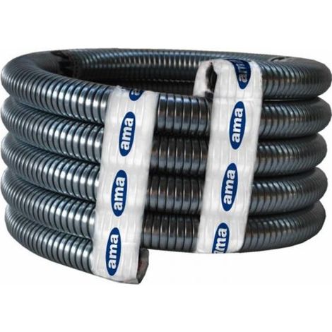 TUBO FLESSIBILE IN ACCIAIO ZINCATO PER SCARICO MOTORE 6 MT 37509 (1/2)