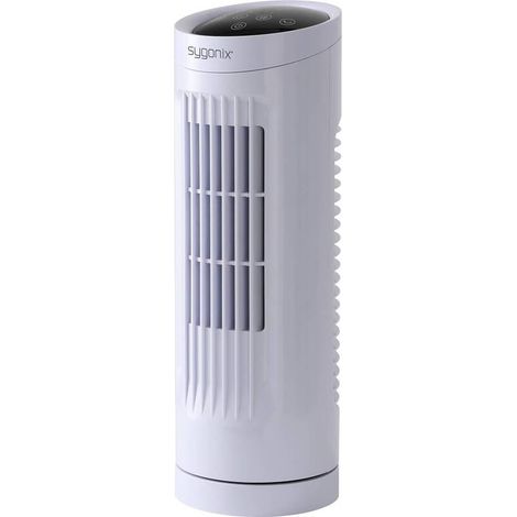 [GEBRAUCHT] B-Ware Sygonix Turmventilator 20W Timer Oszillierend Weiß 111mm x 328mm kompakt leise (1/2)