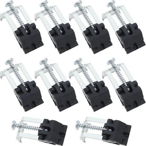 10 Pieces Undermount Sink Clips - Heavy Duty Fixing Kit for Kitchen/Laundry Room Sink - Adjustable Angle, Easy Installation - Heavy Duty Steel (Durable, Universal) (1/4)