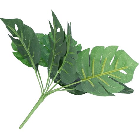 Monstera artificielle à faire soi-même, fausses feuilles de Monstera, plante artificielle pour la décoration de jardin ou de mur extérieur (1/5)